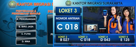 Post image of Mesin Antrian Imigrasi